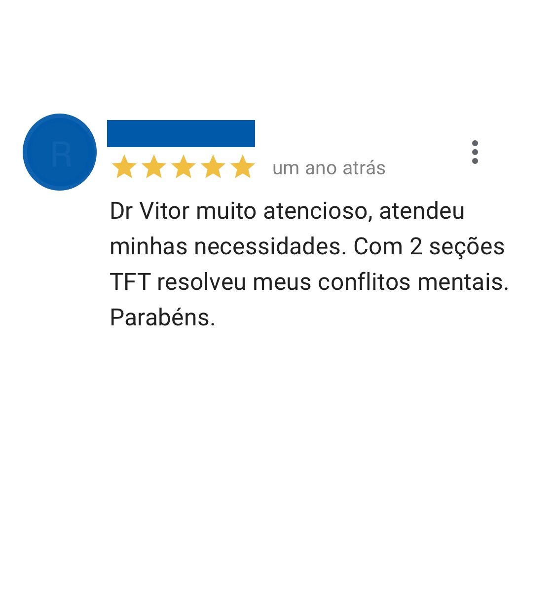Divulgar depoimentos sobre o psicólogo Vitor Paese em Florianópolis.